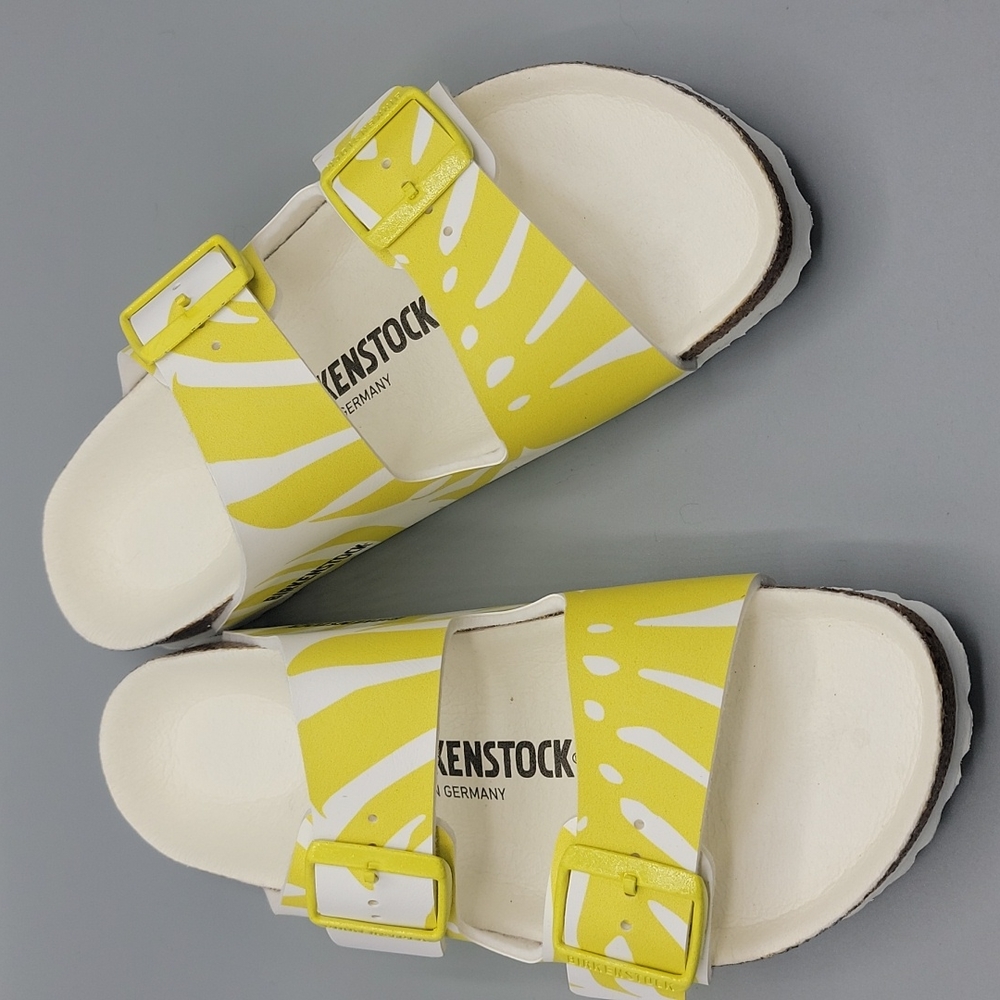 Birkenstock  Arizona monstera lime sour Birko-Flor 38N